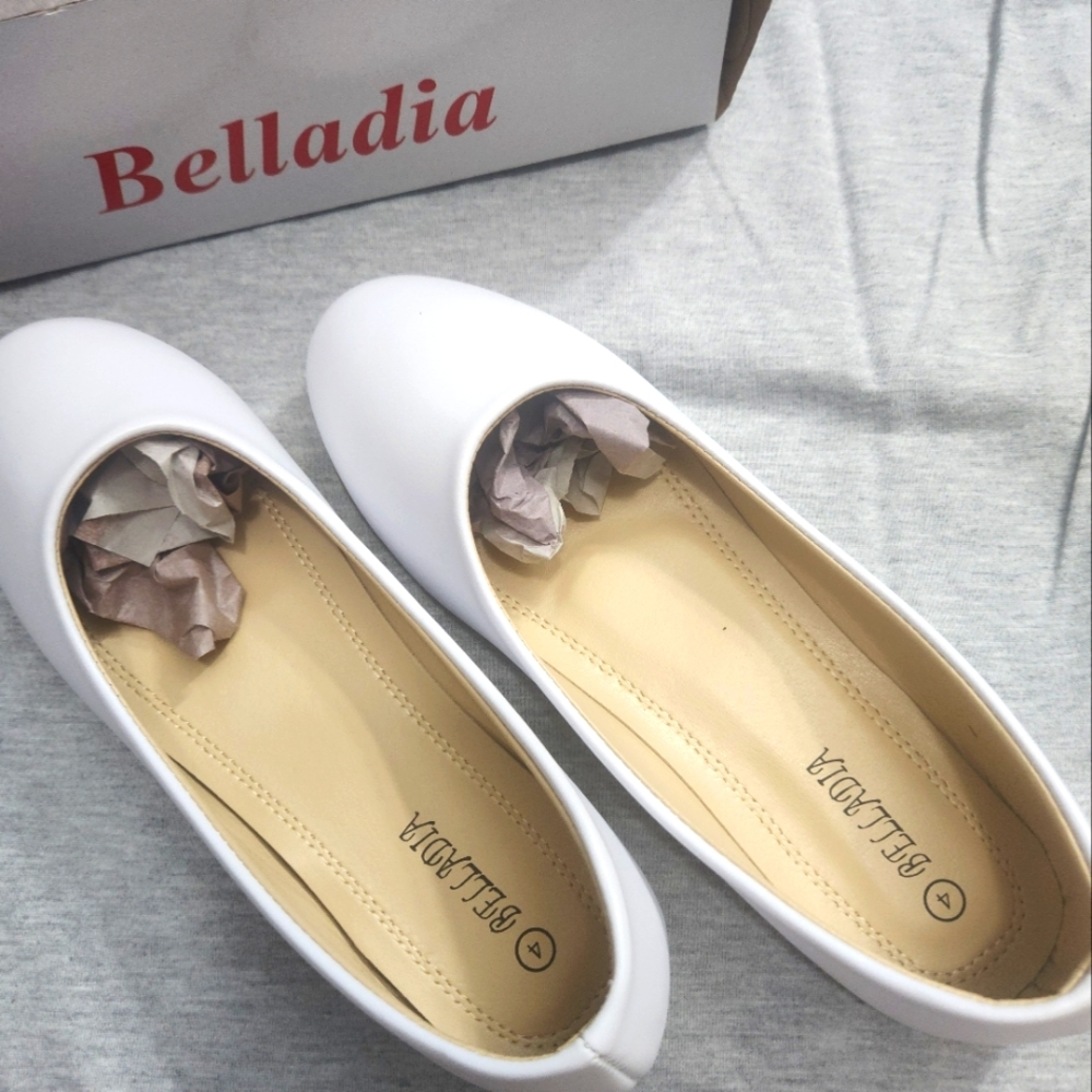 White slip on shoes size 4
